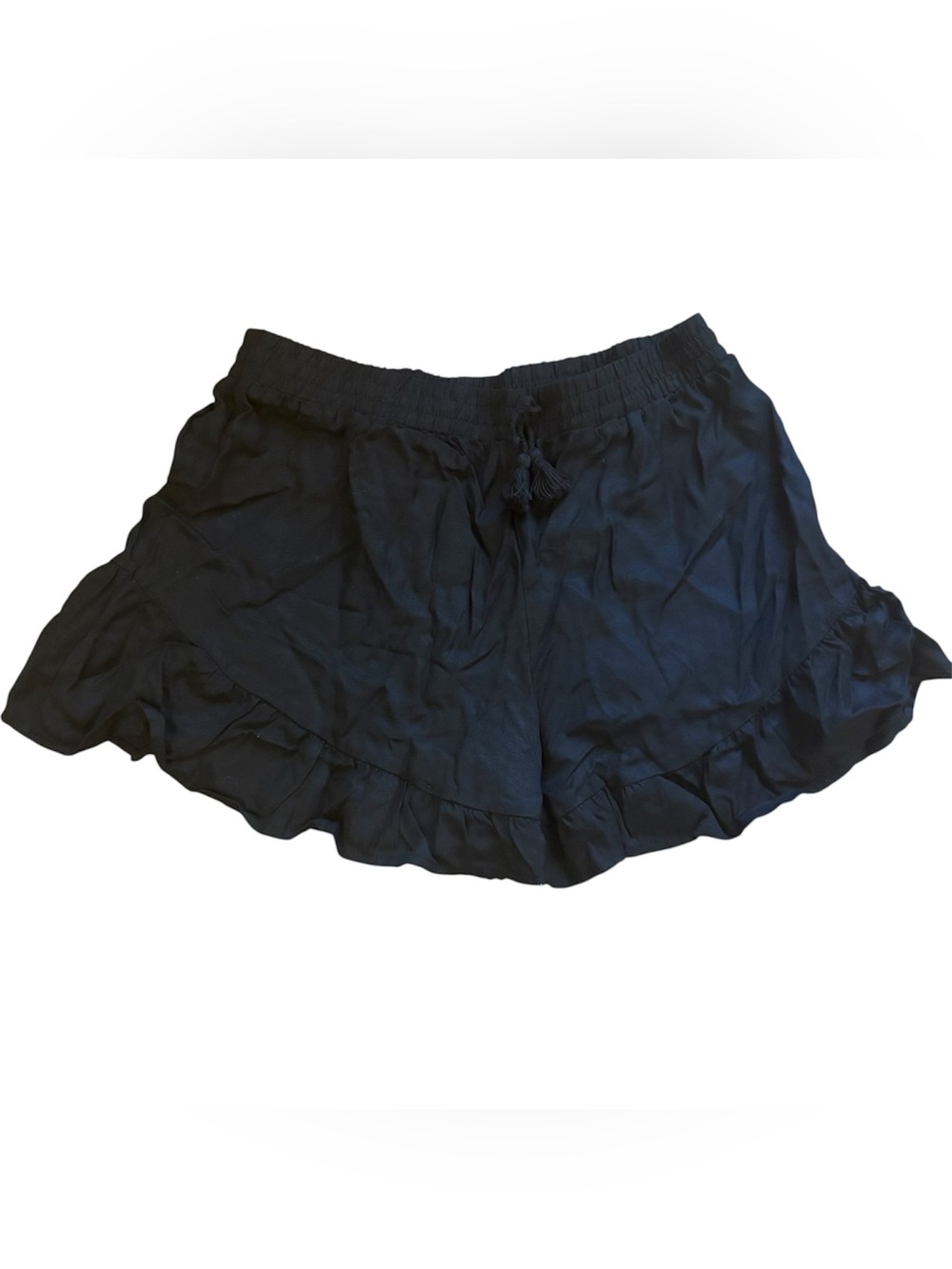 Art Class Girls Size XXL 18 Black Ruffle Shorts Pull On